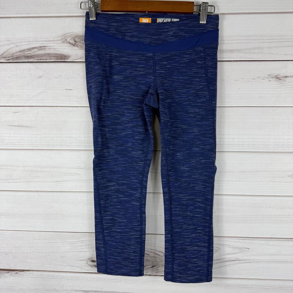 LUCY PowerMax Blue Cropped Activewear Leggings Women's Small